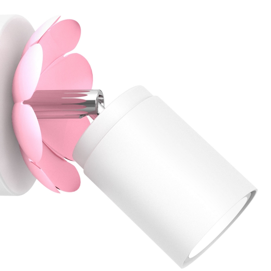 Foco de parede FLOR 1xGU10/8W/230V branco