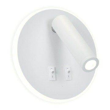 Foco de parede LED IRIS LED/12W/230V 3000K branco