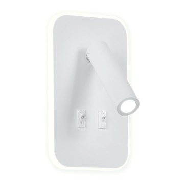 Foco de parede LED IRIS LED/14W/230V 3000K branco