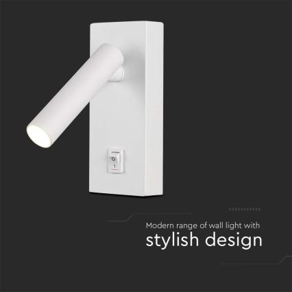 Foco de parede LED LED/2W/230V 4000K branco