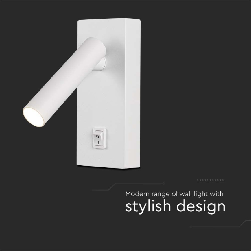 Foco de parede LED LED/2W/230V 4000K branco