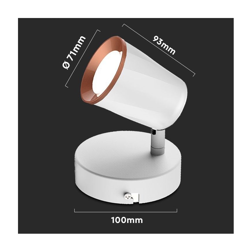 Foco de parede LED LED/5W/230V 4000K branco