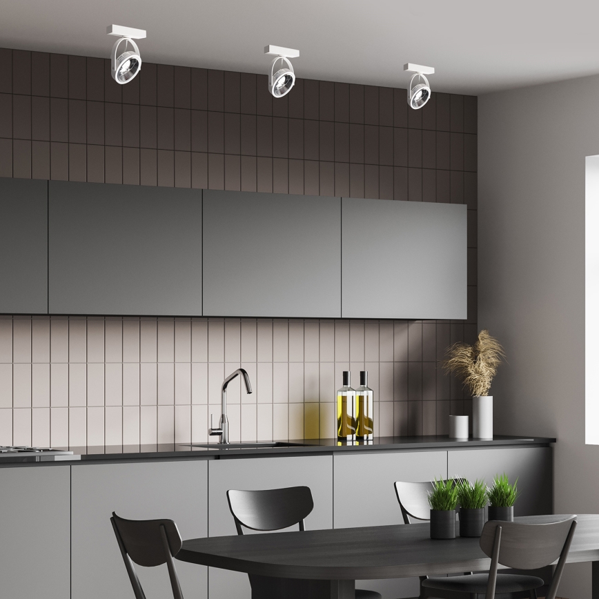 Foco de parede LUGAR 1xAR111 - GU10/25W/230V