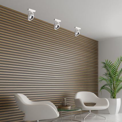 Foco de parede LUGAR 1xAR111 - GU10/25W/230V