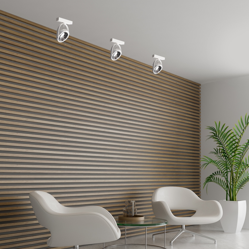 Foco de parede LUGAR 1xAR111 - GU10/25W/230V