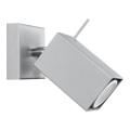 Foco de parede MERIDA 1xGU10/40W/230V cinzento