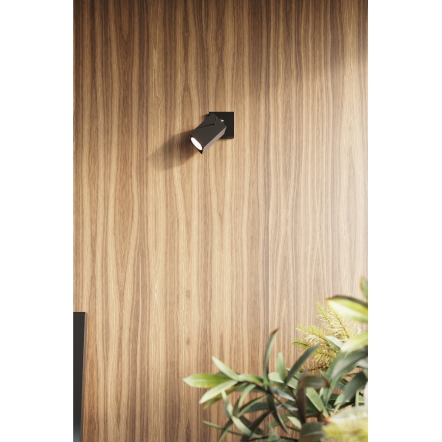 Foco de parede MERIDA 1xGU10/40W/230V preto antigo