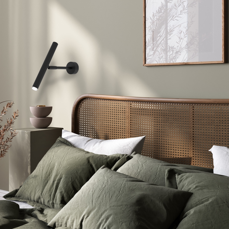 Foco de parede MONZA 1xG9/8W/230V preto