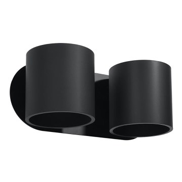 Foco de parede ORBIS 2xG9/40W/230V preto