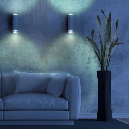 Foco de parede PARIS 2xGU10/10W/230V branco