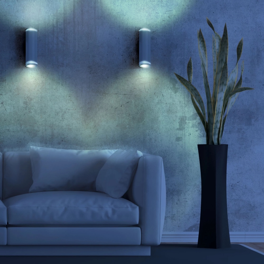 Foco de parede PARIS 2xGU10/10W/230V branco