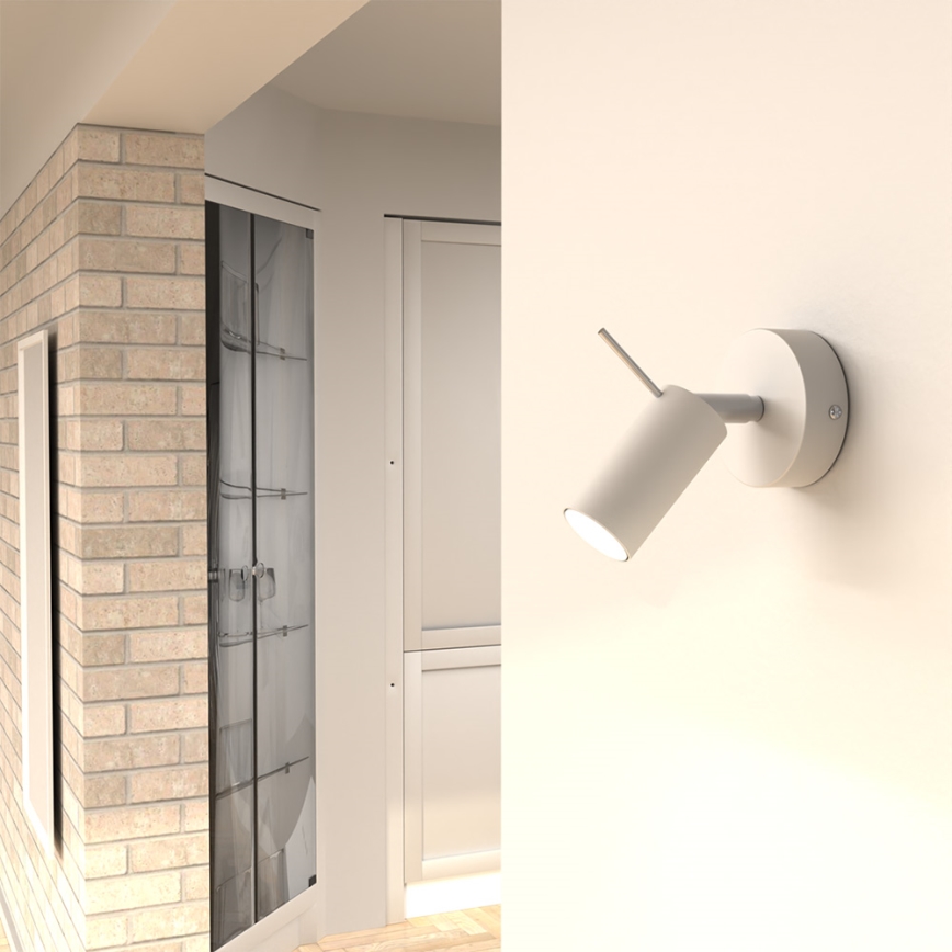 Foco de parede PRESTON 1xGU10/40W/230V branco