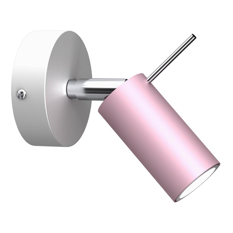 Foco de parede PRESTON 1xGU10/40W/230V rosa