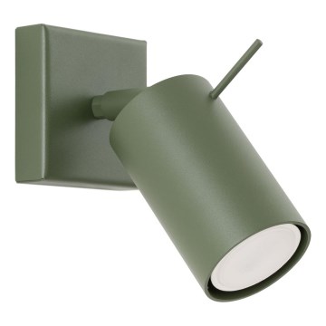 Foco de parede RING 1xGU10/10W/230V verde