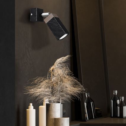 Foco de parede SOLO 1xGU10/MR11/40W/230V preto