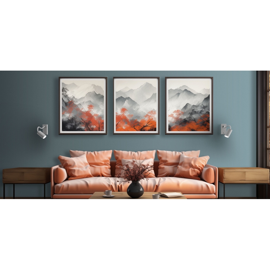 Foco de parede SQUALLA VARIOSA 1xGU10/10W/230V branco