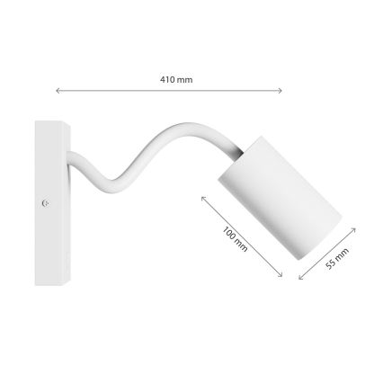 Foco de parede SQUALLA VARIOSA 1xGU10/10W/230V branco