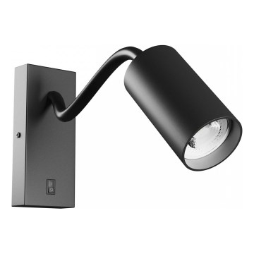 Foco de parede SQUALLA VARIOSA 1xGU10/10W/230V preto