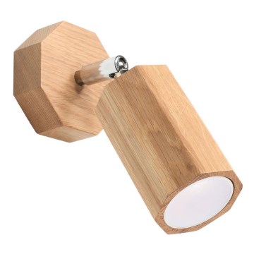 Foco de parede ZEKE 1xGU10/40W/230V carvalho