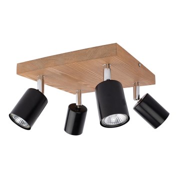 Foco de teto MANARA 4xGU10/5W/230V pinho