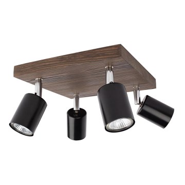 Foco de teto MANARA 4xGU10/5W/230V pinho