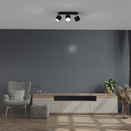 Foco DIXIE 3xGX53/11W/230V preto