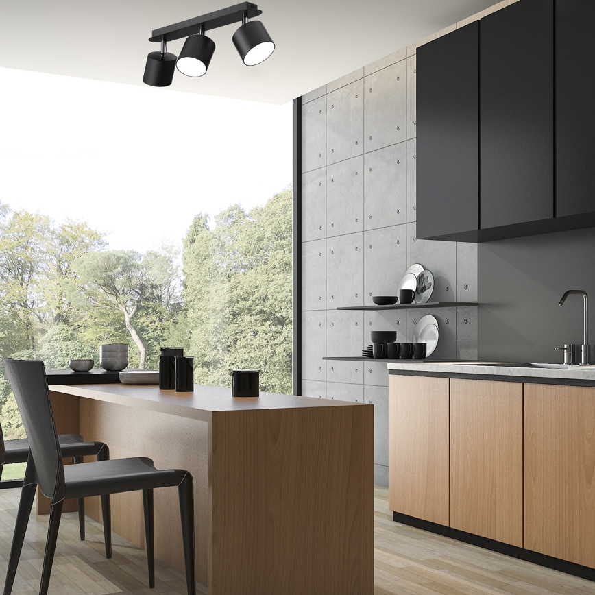 Foco DIXIE 3xGX53/11W/230V preto