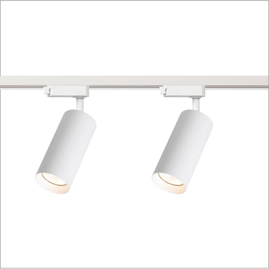 Foco em sistema de carril MICA 4xGU10/10W/230V branco