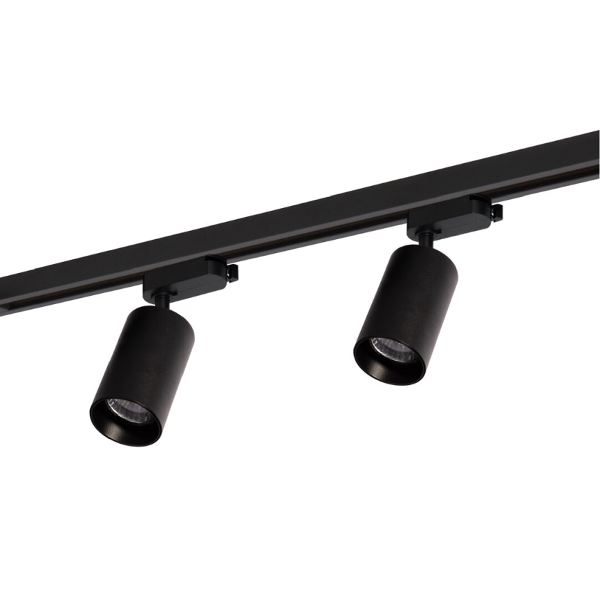 Foco em sistema de carril PIPE 4xGU10/10W/230V preto