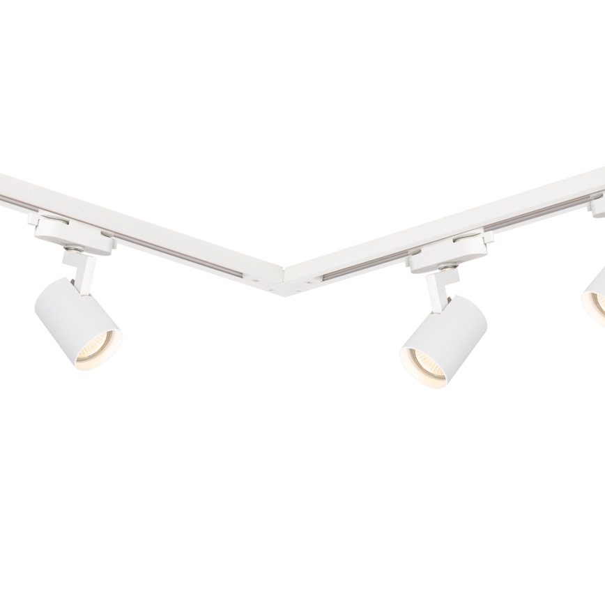 Foco em sistema de carril VOLF 4xGU10/10W/230V branco