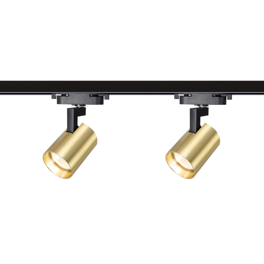 Foco em sistema de carril VOLF 4xGU10/10W/230V dourado/preto