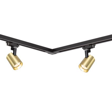Foco em sistema de carril VOLF 4xGU10/10W/230V dourado/preto