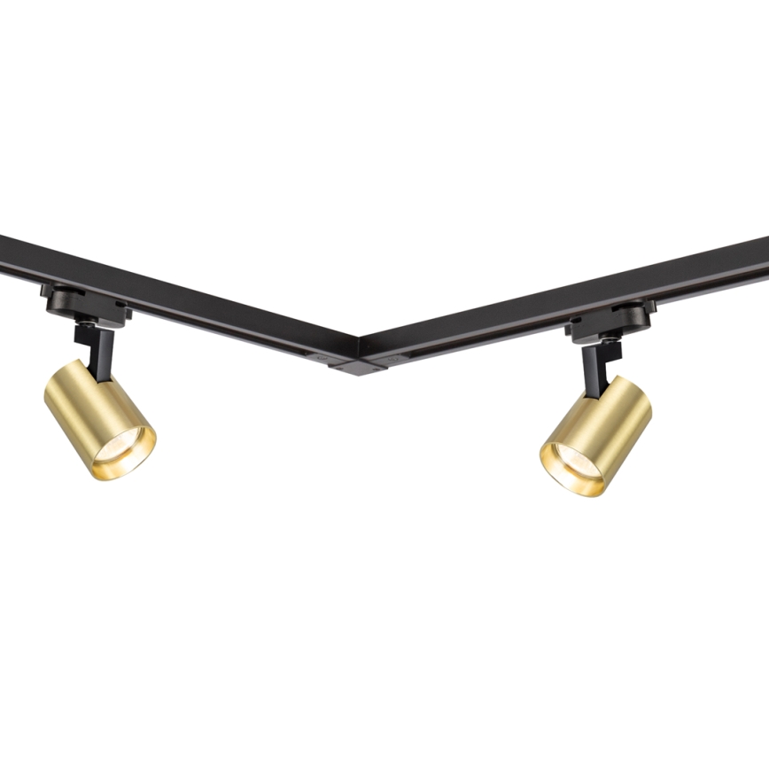 Foco em sistema de carril VOLF 4xGU10/10W/230V dourado/preto
