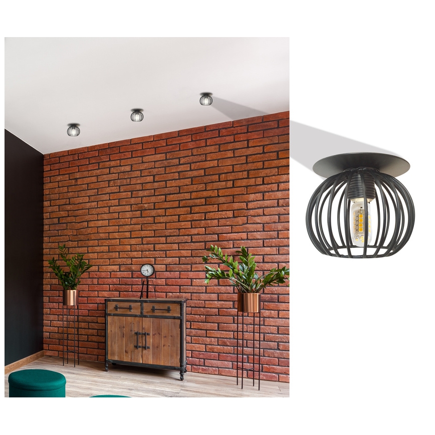 Foco embutido SK 93 1xG9/40W/230V preto