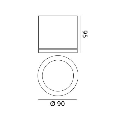 Foco exterior 1xGU10/35W/230V IP54 redondo preto