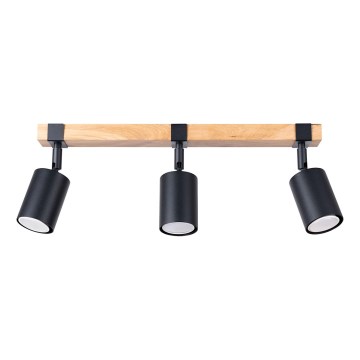 Foco FAGER 3xGU10/10W/230V preto