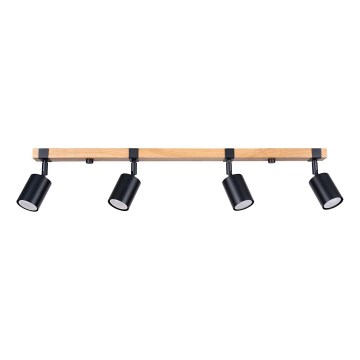 Foco FAGER 4xGU10/10W/230V preto