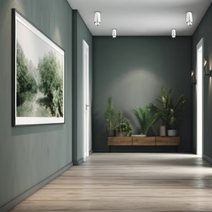 Foco FLOR 1xGU10/8W/230V branco