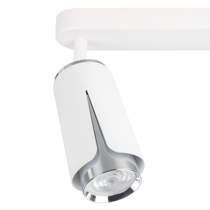 Foco FLOR 2xGU10/8W/230V branco