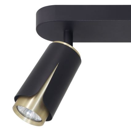 Foco FLOR 2xGU10/8W/230V preto