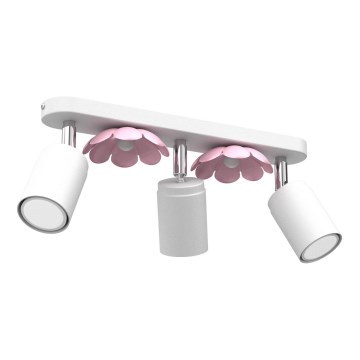 Foco FLOR 3xGU10/8W/230V branco