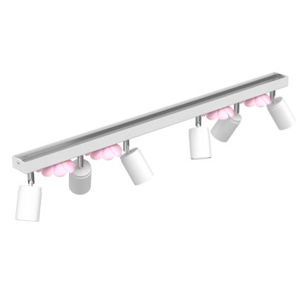 Foco FLOR 6xGU10/8W/230V branco