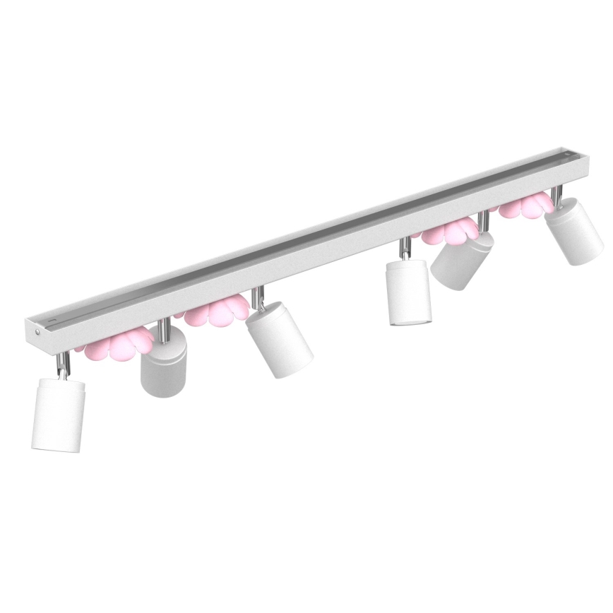 Foco FLOR 6xGU10/8W/230V branco