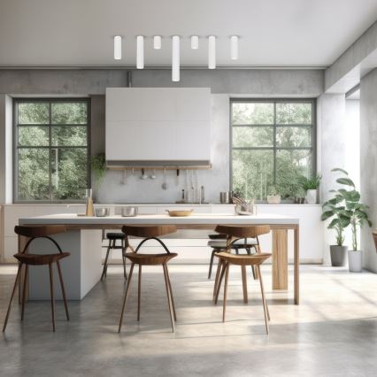 Foco GENESIS 1xGU10/8W/230V 20 cm branco