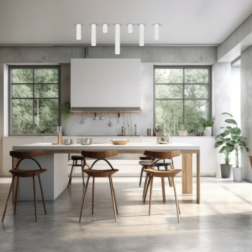 Foco GENESIS 1xGU10/8W/230V 20 cm branco