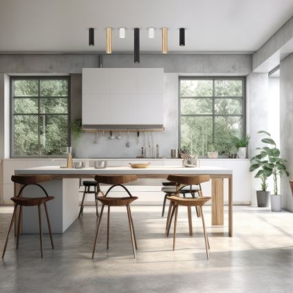 Foco GENESIS 1xGU10/8W/230V 20 cm preto