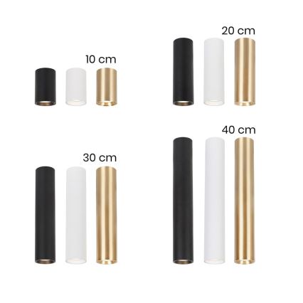 Foco GENESIS 1xGU10/8W/230V 20 cm preto