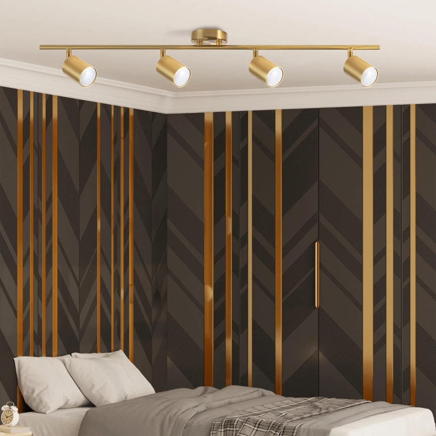 Foco GOLDI 4xGU10/10W/230V dourado