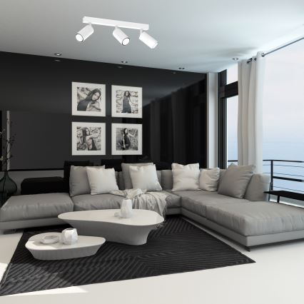 Foco HUDSON 3xGU10/8W/230V branco