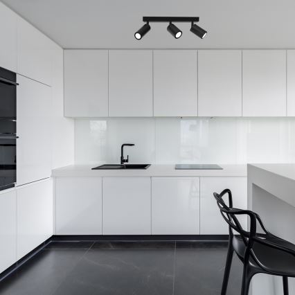 Foco HUDSON 3xGU10/8W/230V preto